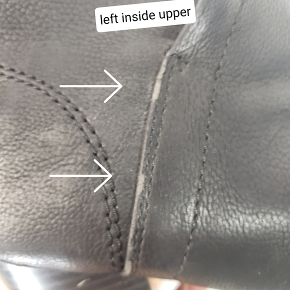 LEVI'S Womens Amy Black Faux Leather Heel Ankle Boots Size 7 Back Zip 4"… - Picture 13 of 13